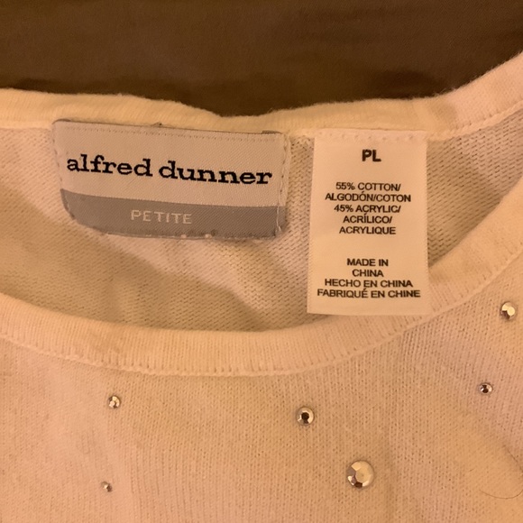 Alfred Dunner Long Sleeve Rhinestone Shirt - Picture 3 of 3